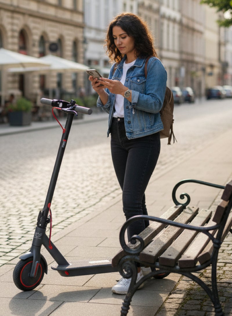 ويندهورس سكوتر كهربائي قابل للطي T1 350 واط | بطارية 36 فولت 8 أمبير | مدى 30 كم | سرعة 30 كم/س | إطارات 8.5 بوصة | شاشة رقمية وتحكم عبر التطبيق | يشمل خوذة وواقي سلامة - Image 3